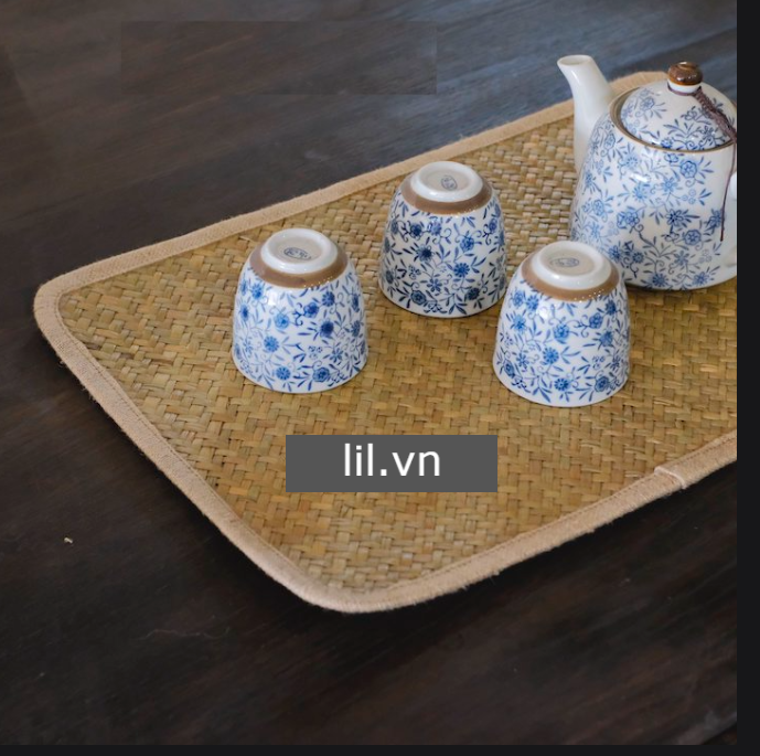 Tấm Lót Bàn Ăn Cỏ Bàng hình chữ nhật Thân Thiện Môi Trường - Placemate giá 50,000 đang rẻ nhất thị trường